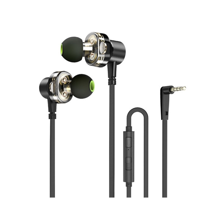 Awei Z1 Ενσύρματα Ακουστικά Wired Earphones Sport Dual Dynamic Drivers Headset - Χρώμα: Μαύρο