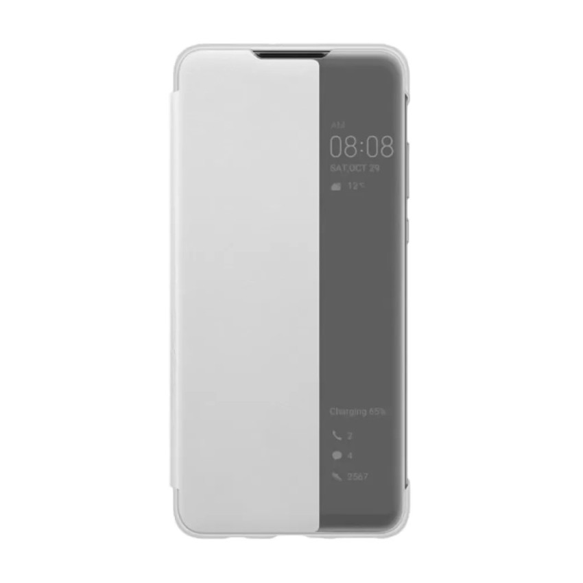 Θήκη Smart View Flip για Xiaomi Mi Note 10 Pro - Χρώμα: Ασημί