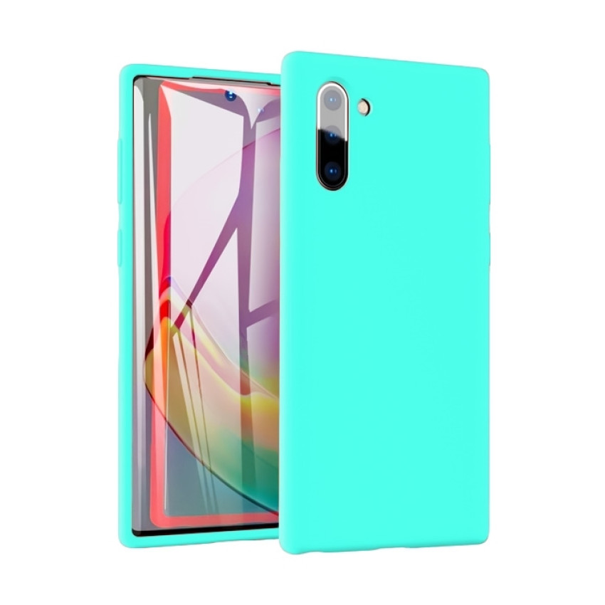 Θήκη Πλάτης Σιλικόνης Απλή για Samsung Galaxy Note 10 - Χρώμα: Τιρκουάζ