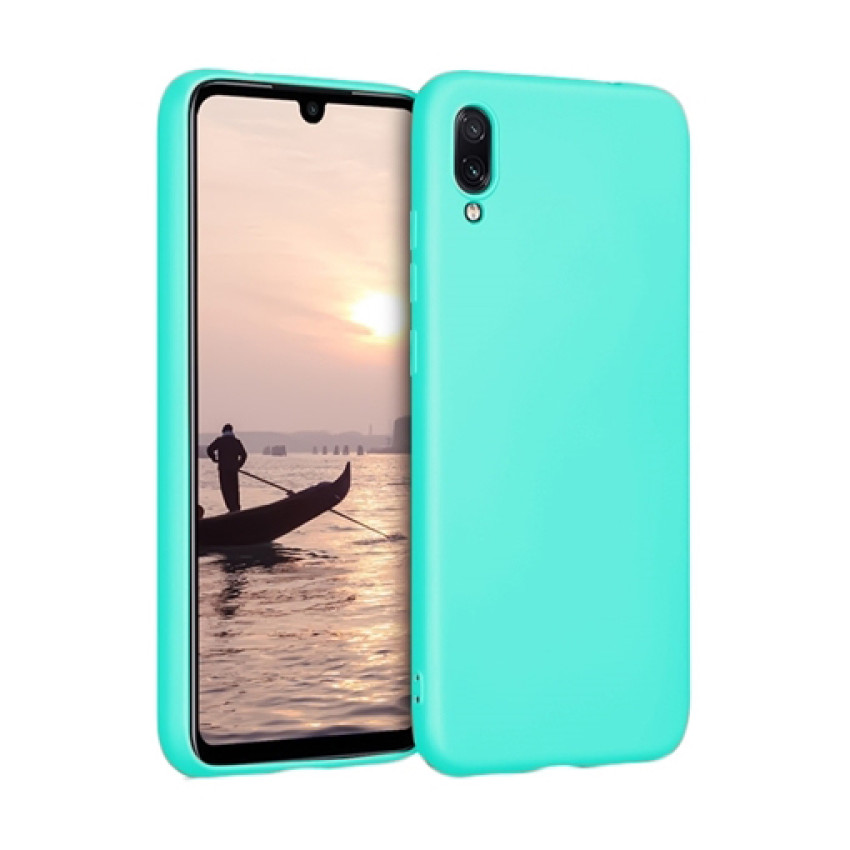 Θήκη Πλάτης Σιλικόνης Απλή για Xiaomi Redmi 7A - Χρώμα: Τιρκουάζ