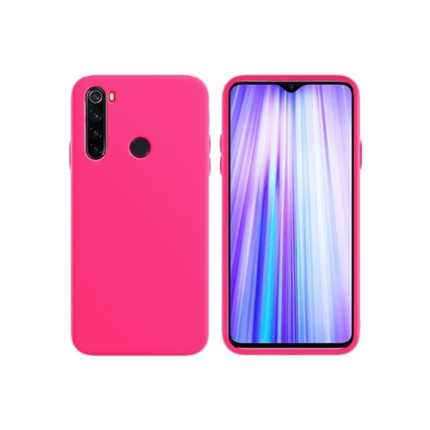 Θήκη Πλάτης Σιλικόνης Soft για Xiaomi Redmi Note 8 - Χρώμα: Φούξια