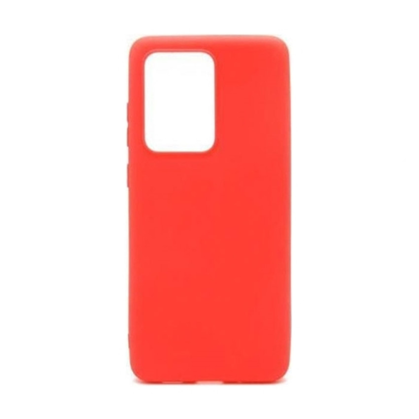 Θήκη Πλάτης Σιλικόνης Soft για Samsung Galaxy S20 Ultra - Χρώμα: Κόκκινο
