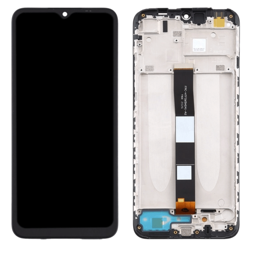 OEM Οθόνη LCD με Μηχανισμό Αφής και Πλαίσιο για Xiaomi Redmi 9A  / Redmi 9C - Χρώμα: Μαύρο