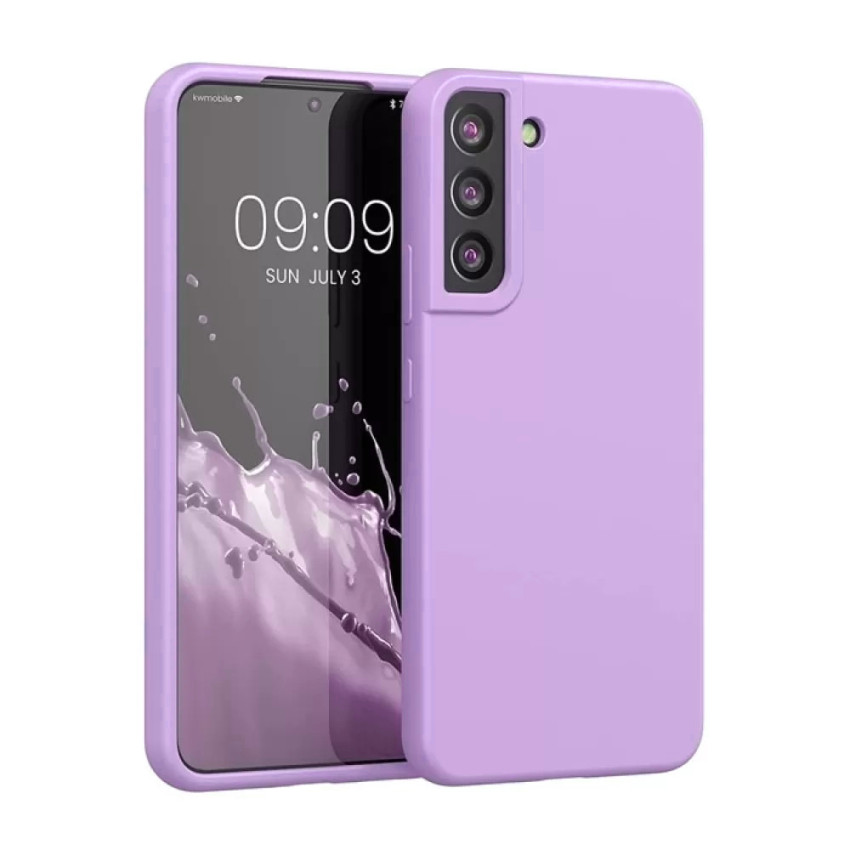 Θήκη Πλάτης Σιλικόνης Soft HQ για Samsung Galaxy S21 - Χρώμα: Λιλά