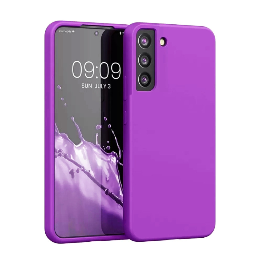 Θήκη Πλάτης Σιλικόνης Soft για Samsung Galaxy S22 Χρώμα: Μωβ