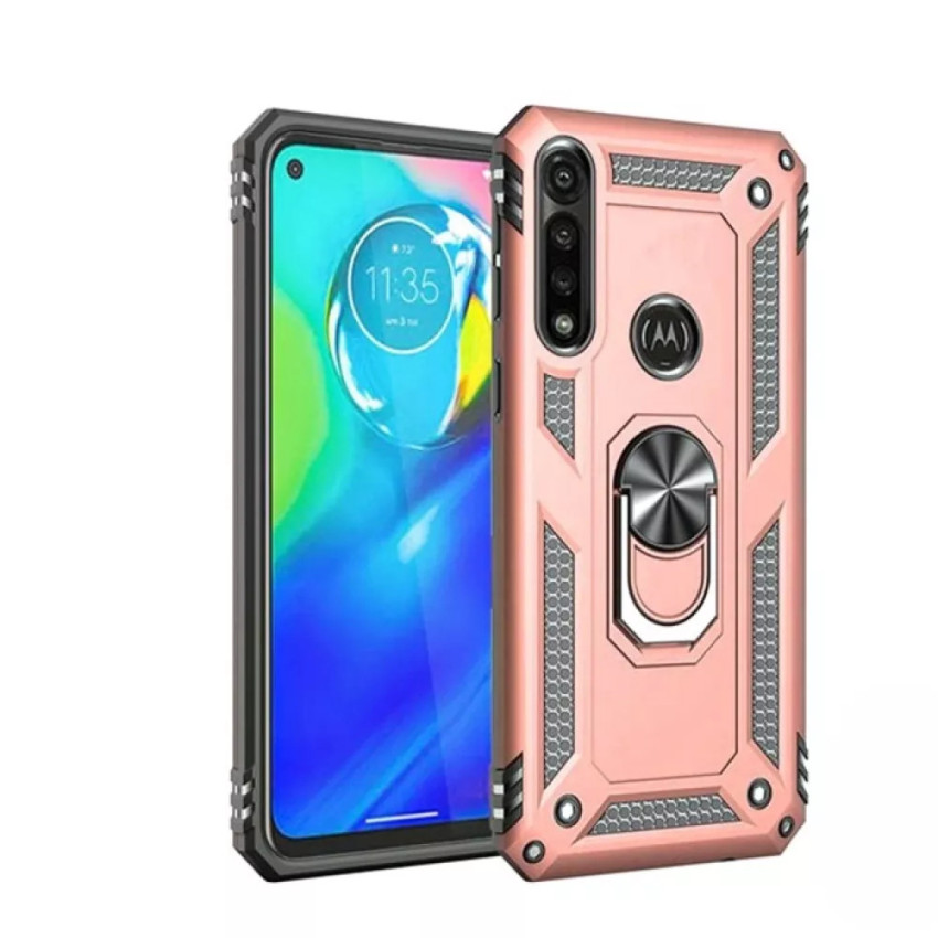 Σκληρή Θήκη Πλάτης Motomo με Δαχτυλίδι για Apple iPhone 11 Pro Max - Χρώμα: Ρόζ Χρυσό