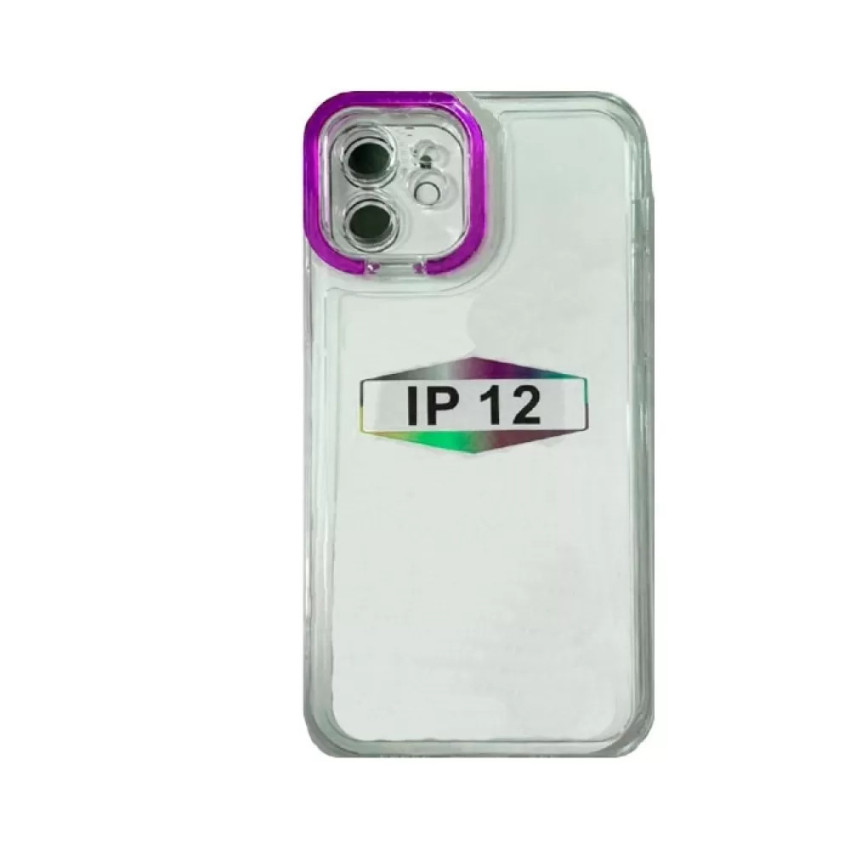 Θήκη Σιλικόνης Fashion Candy με Μώβ Πλαίσιο Κάμερας για Apple iPhone 13 Pro Max - Χρώμα: Μώβ