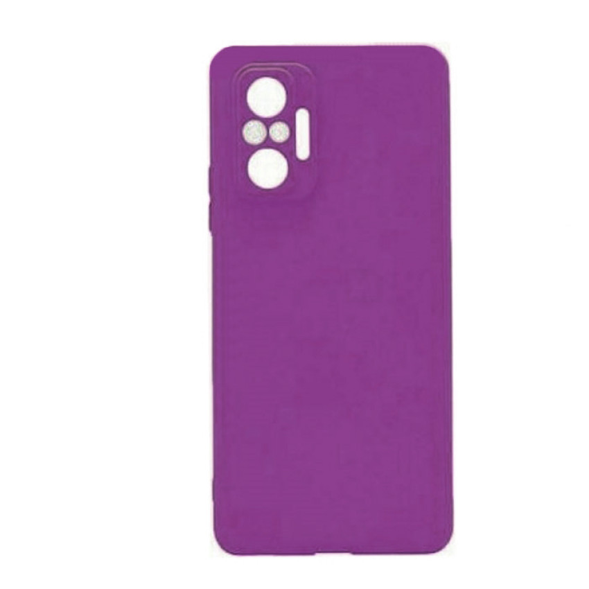 Θήκη Πλάτης Σιλικόνης Soft για Xiaomi Redmi Note 10/Note 10S - Χρώμα: Μώβ