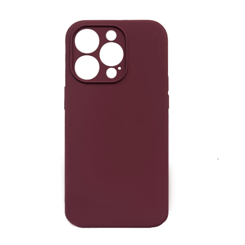 Θήκη Πλάτης Σιλικόνης Soft για Apple iPhone 14 Pro - Χρώμα: Μπορντό
