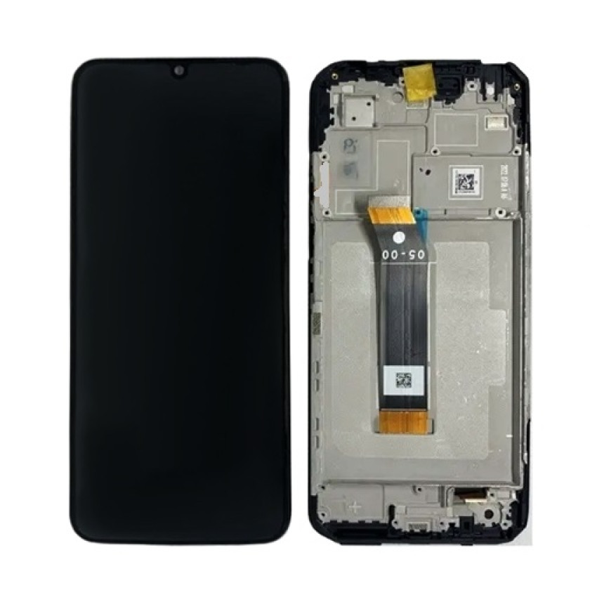 OEM Οθόνη LCD με Μηχανισμό Αφής και Πλαίσιο για Xiaomi Redmi 10 5G/Poco M5 - Χρώμα: Μαύρο