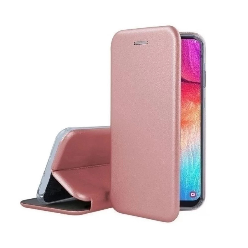 Θήκη Βιβλίο Μαγνητική Elegance για Xiaomi Redmi Note 13 4G - Χρώμα: Ροζ Χρυσό