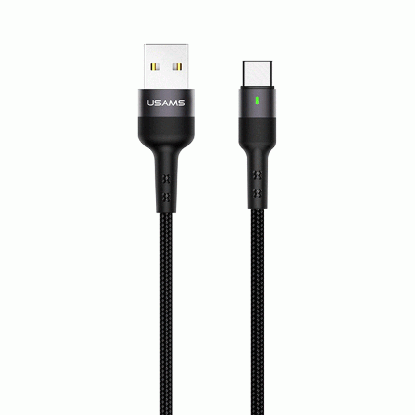 USAMS US-SJ313 U26 Καλώδιο Φόρτισης USB-C Charging & Data Cable 1m - Χρώμα: Μαύρο