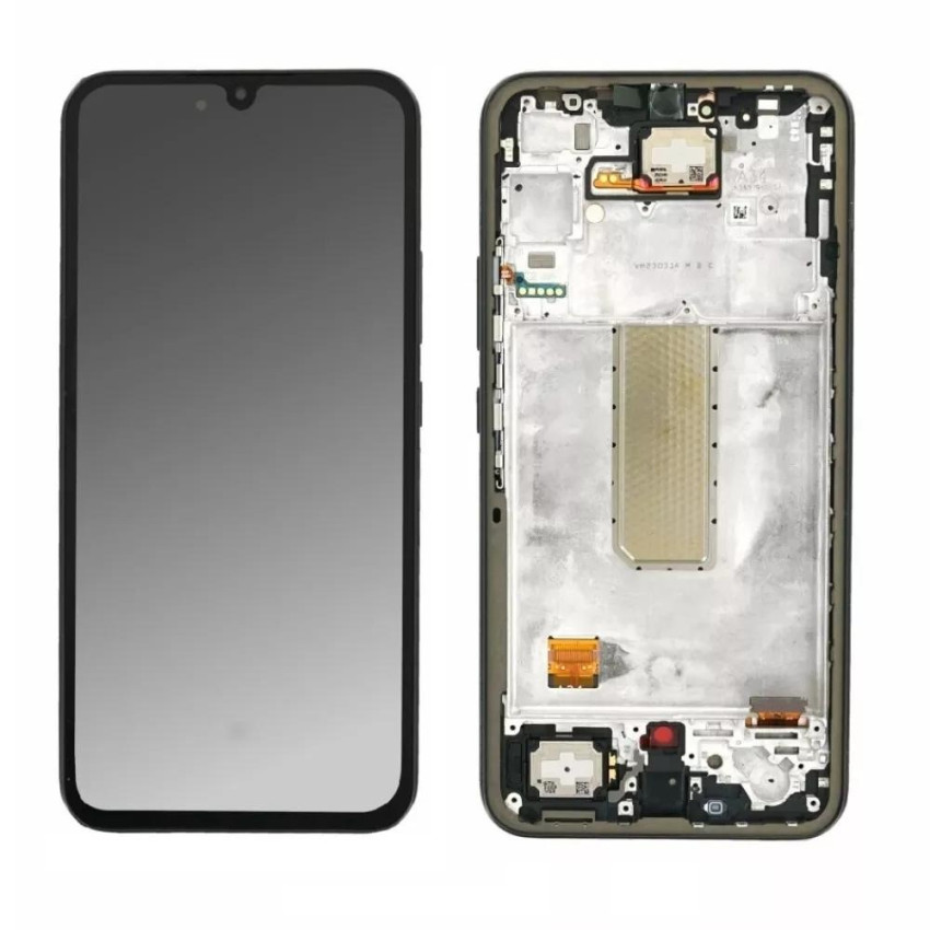 Incell Οθόνη LCD με Μηχανισμό Αφής Assembly και Πλαίσιο για Samsung Galaxy A34 - Χρώμα: Μαύρο