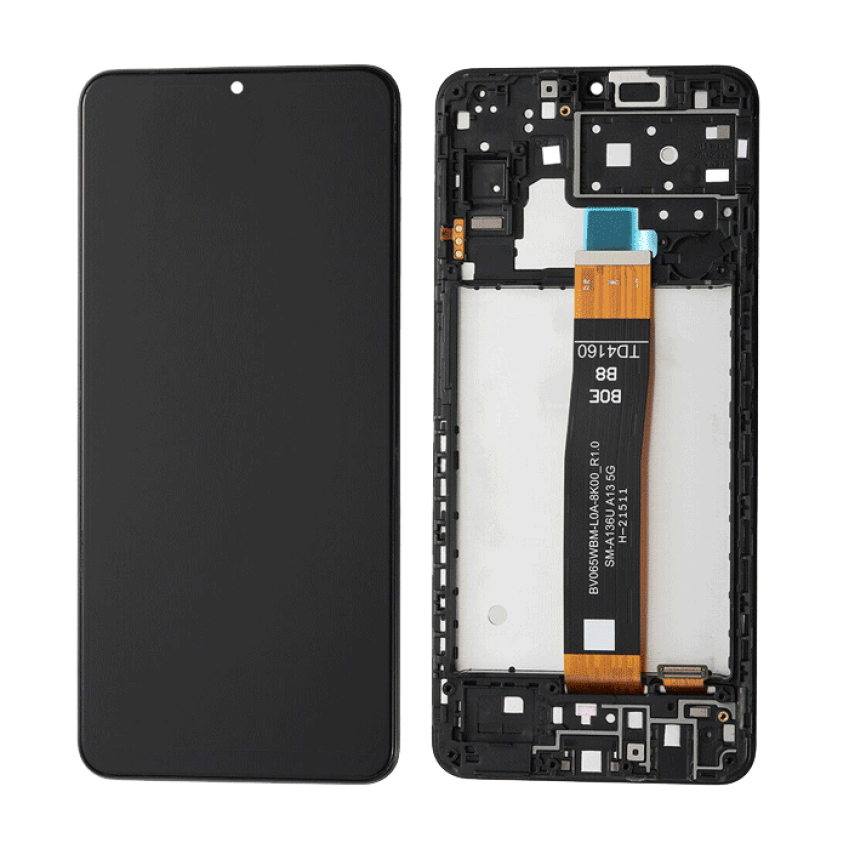Incell Οθόνη LCD με Μηχανισμό Αφής Assembly & Πλαίσιο για Samsung Galaxy A13 2022 A137/ M336 - Χρώμα: Μαύρο