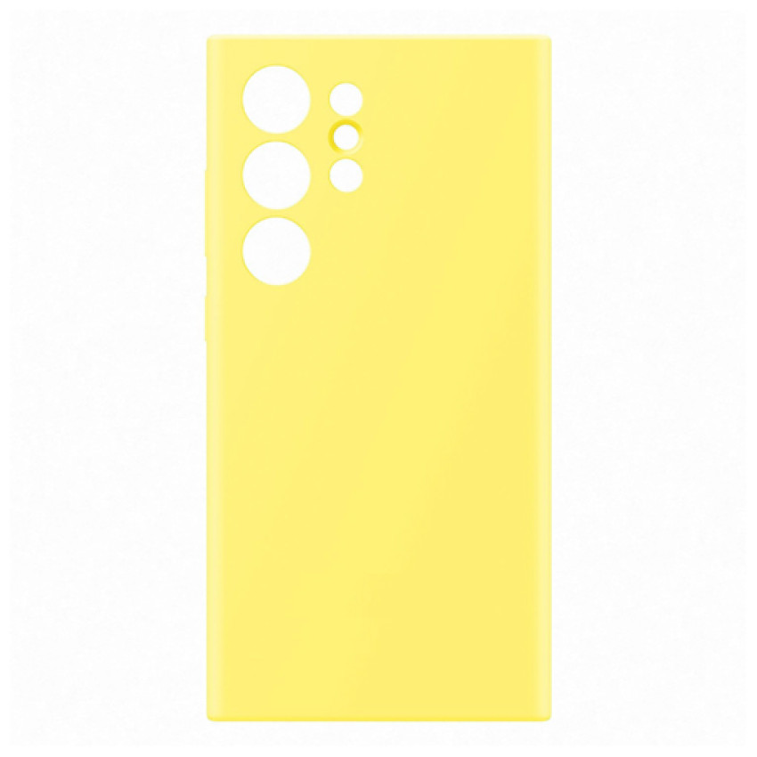 Θήκη Πλάτης Σιλικόνης Soft για Samsung Galaxy S24 Ultra - Χρώμα: Κίτρινο