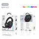 YESPLUS GM-117 Ασύρματα Bluetooth LED Gaming Ακουστικά - Χρώμα: Μαύρο