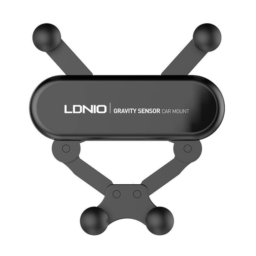LDNIO MG03 Βάση Κινητού Αυτοκινήτου για Αεραγωγό με Ρυθμιζόμενα Άγκιστρα - Χρώμα: Μαύρο