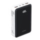 LDNIO PQ27 65W 20000mAh Ψηφιακή Οθόνη Γρήγορης Φόρτισης με 2 Εισόδους και 3 Εξόδους - Χρώμα: Μαύρο