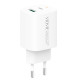 VIDVIE PLE248i PD 20W Φορτιστής με 1 Θύρες USB-A & 1 Θύρες USB-C & Καλώδιο USB-A σε Lightning - Χρώμα: Λευκό