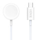 VIDVIE WLC1411-T Μαγνητικός Aσύρματος Φορτιστής Ρολογιού 3W με Καλώδιο USB Type-C 1.2m - Χρώμα: Λευκό