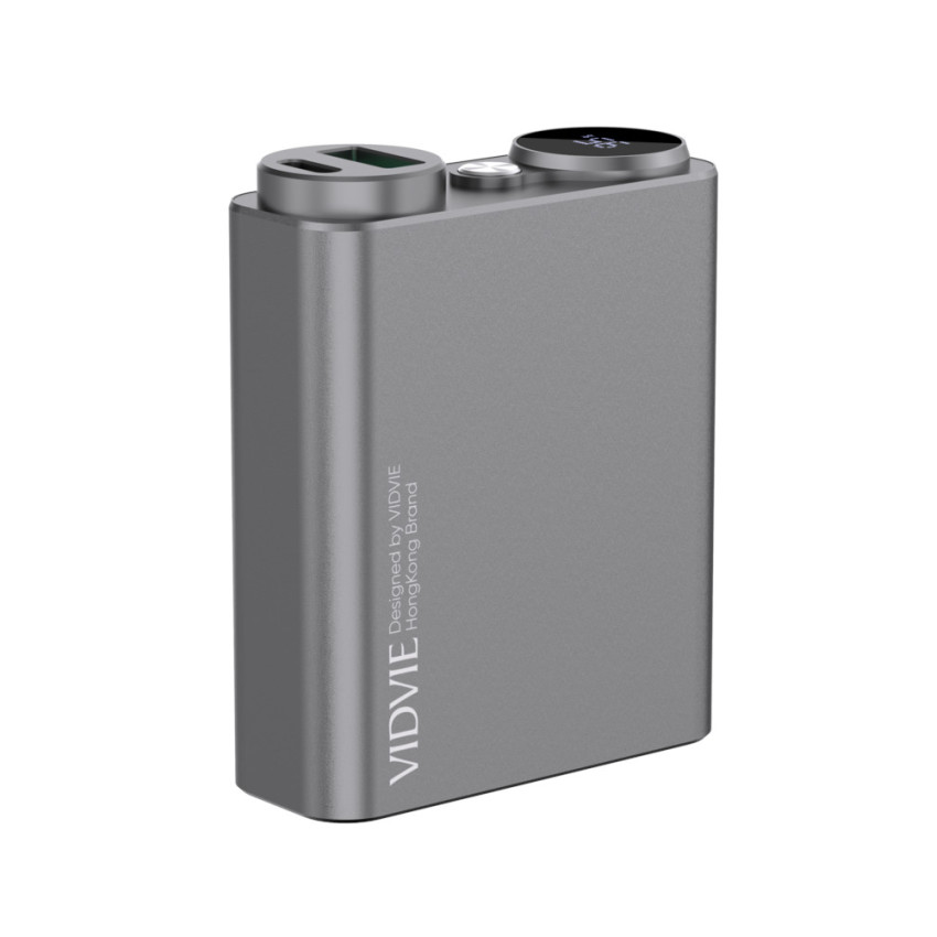 VIDVIE PB786 PowerBank 10000mAh PD 20W με Θύρα USB-A & Type-C - Χρώμα: Γκρι