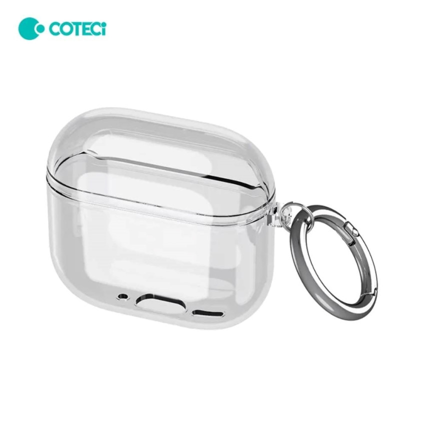 COTECi MS-018 Προστατευτική Θήκη για Apple AirPods 4 Ακουστικά με Keychain Hook - Χρώμα: Διάφανο