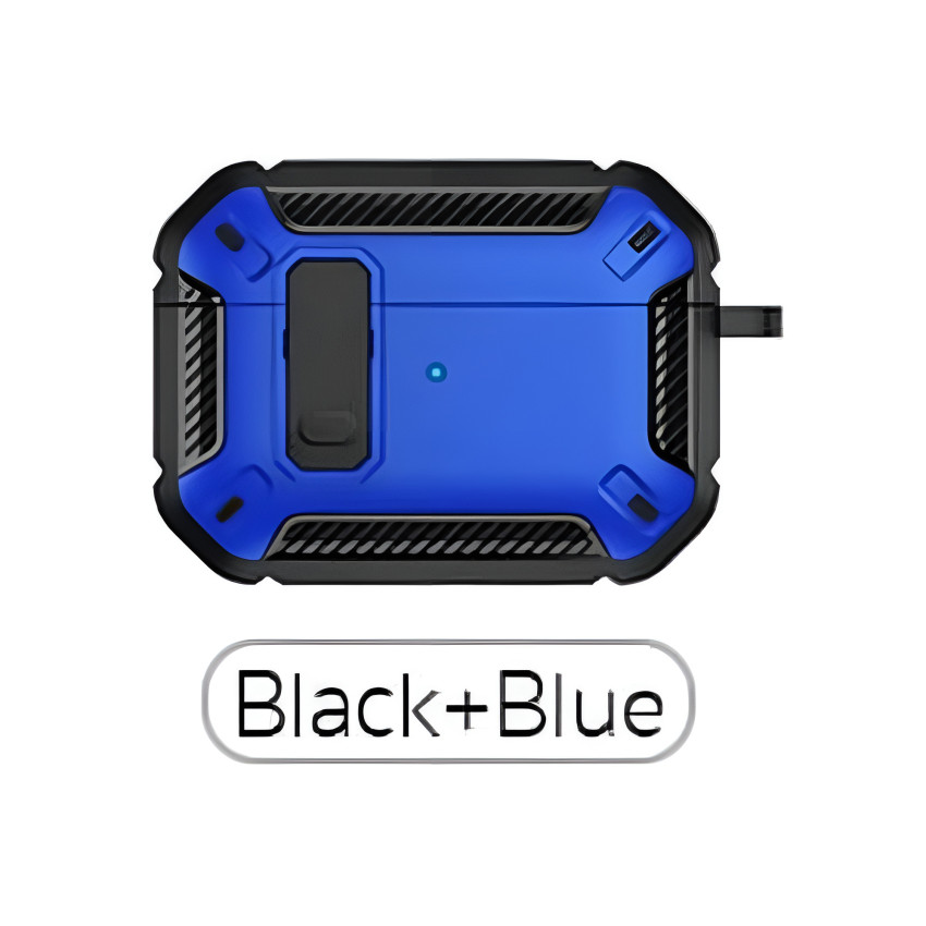 Cotetci AP-61 Mecha1 Προστατευτική Θήκη Ακουστικά για Apple AirPods 3 - Χρώμα: Μπλε