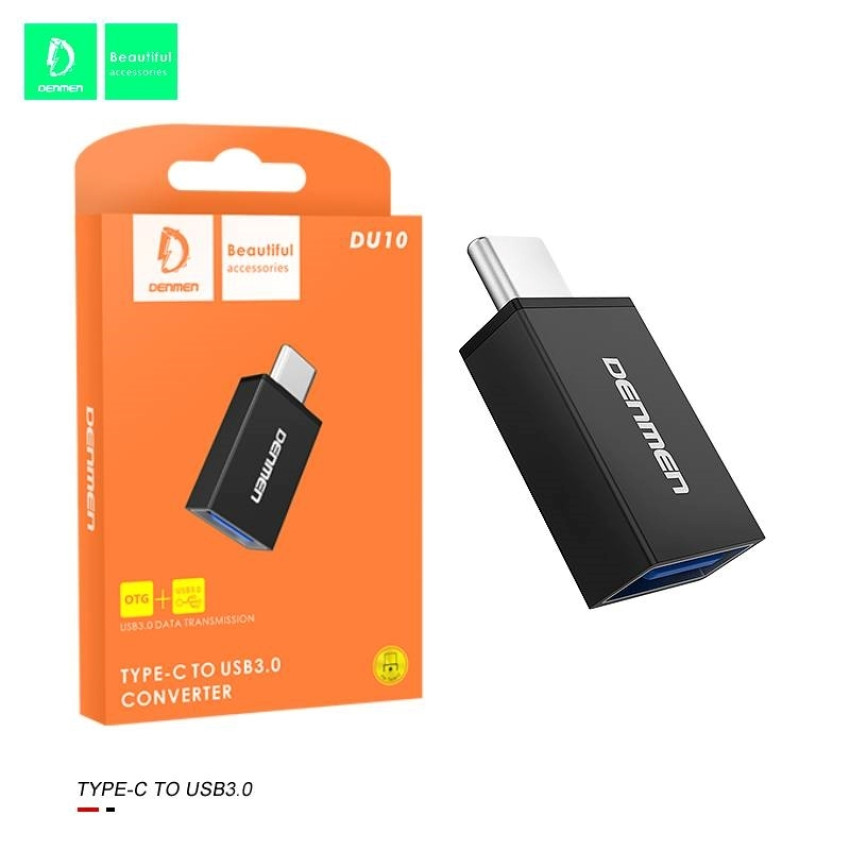 VDENMENV DU10 Μετατροπέας Type-C Male σε USB-A 3.0 Female - Χρώμα: Μαύρο