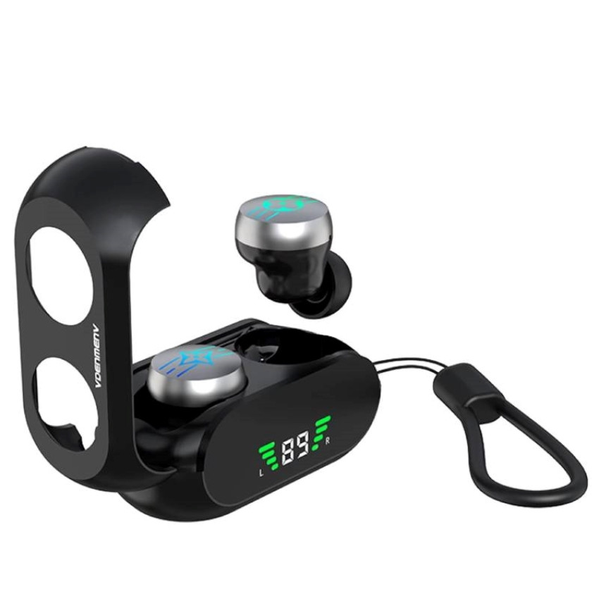 VDENMENV DL37 Ασύρματα Bluetooth Ακουστικά με Θήκη Φόρτισης & Noise Cancelling - Λευκό