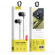 TUQIN QI27 Handsfree Ακουστικά με Βύσμα 3.5mm Jack με το Κουμπί Απάντησης Κλήσης - Χρώμα: Μαύρο