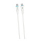 TUQIN QD45 66W Καλώδιο USB-C σε USB-C για Γρήγορη Φόρτιση 1m - Χρώμα: Λευκό