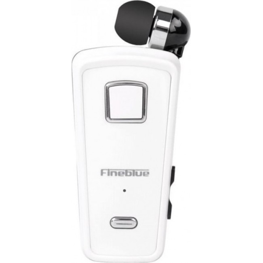 Fineblue F980 In-ear Bluetooth Handsfree Ακουστικό Πέτου - Χρώμα: Άσπρο
