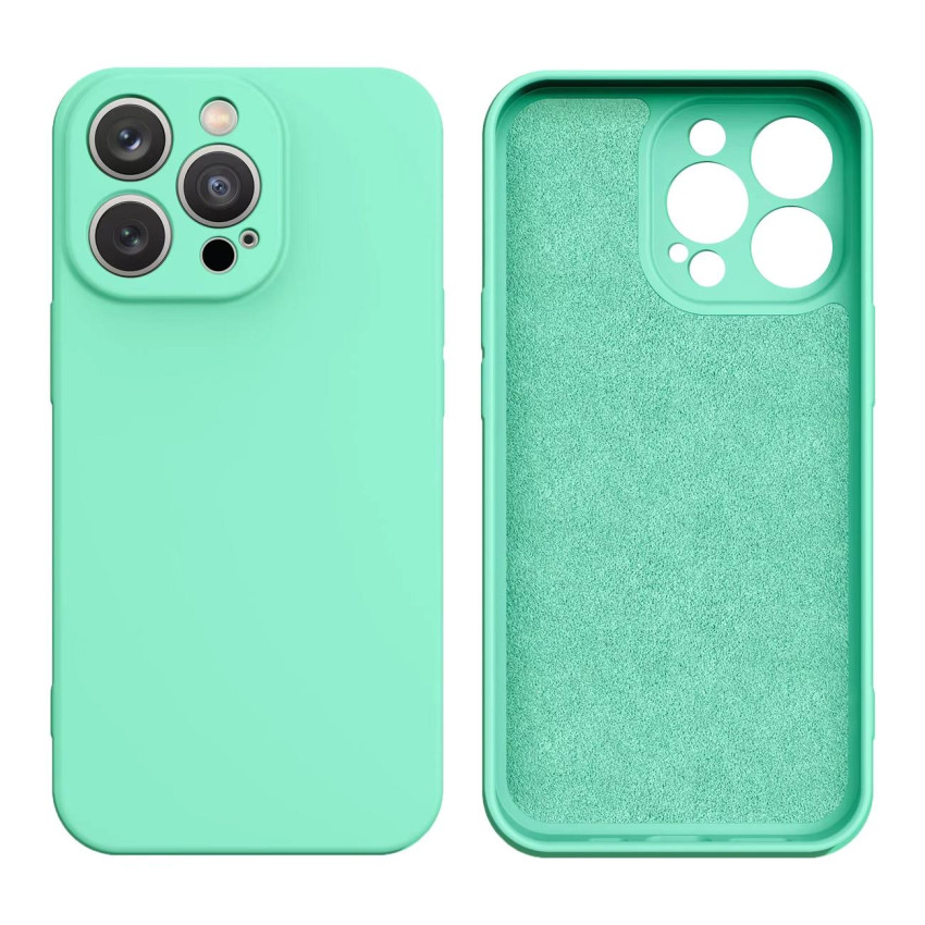 Θήκη Πλάτης Σιλικόνης Soft για Apple iPhone 14 Plus - Χρώμα: Μέντα