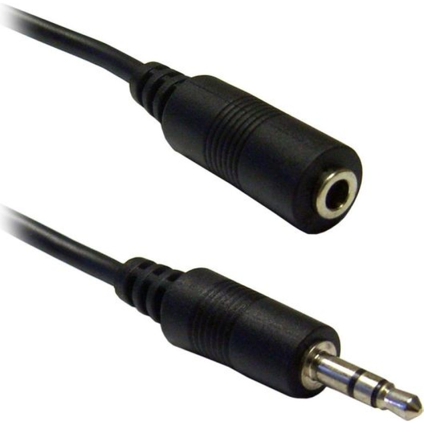 Καλώδιο 3.5mm Jack Male σε 3.5mm Jack Female 1.5m - Χρώμα: Μαύρο