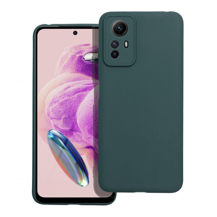 Θήκη Πλάτης Σιλικόνης Soft για Xiaomi Redmi Note 12S - Χρώμα: Σκούρο Πράσινο
