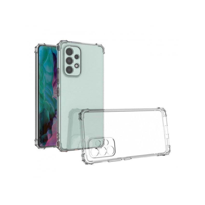 Θήκη Πλάτης Σιλικόνης Antishock για Samsung Galaxy A52 - Χρώμα: Διάφανο