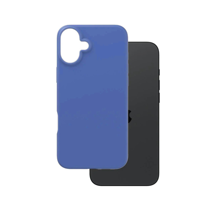 Θήκη Πλάτης Σιλικόνης Απλή για Apple iPhone 16 Plus - Χρώμα: Μπλέ
