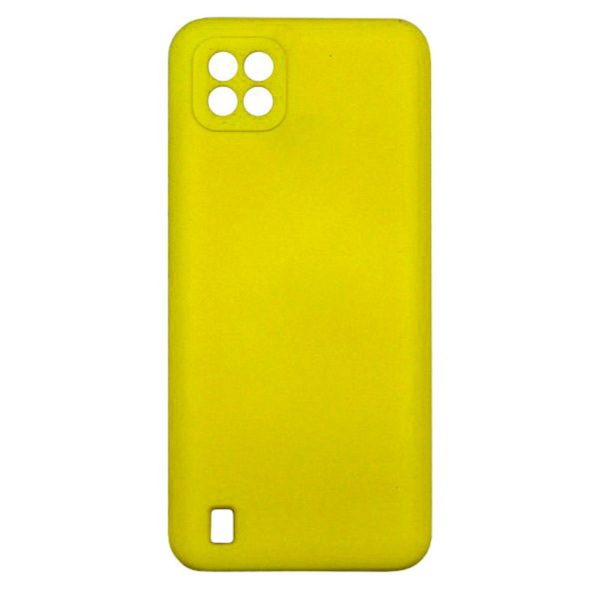 Θήκη Πλάτης Σιλικόνης Απλή για Realme C11 2021 - Χρώμα: Κίτρινο