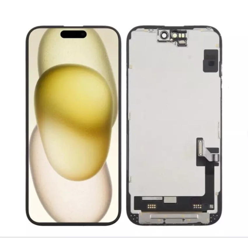 ZY Incell Οθόνη LCD με Μηχανισμό Αφής για Apple iPhone 15 - Χρώμα: Μαύρο