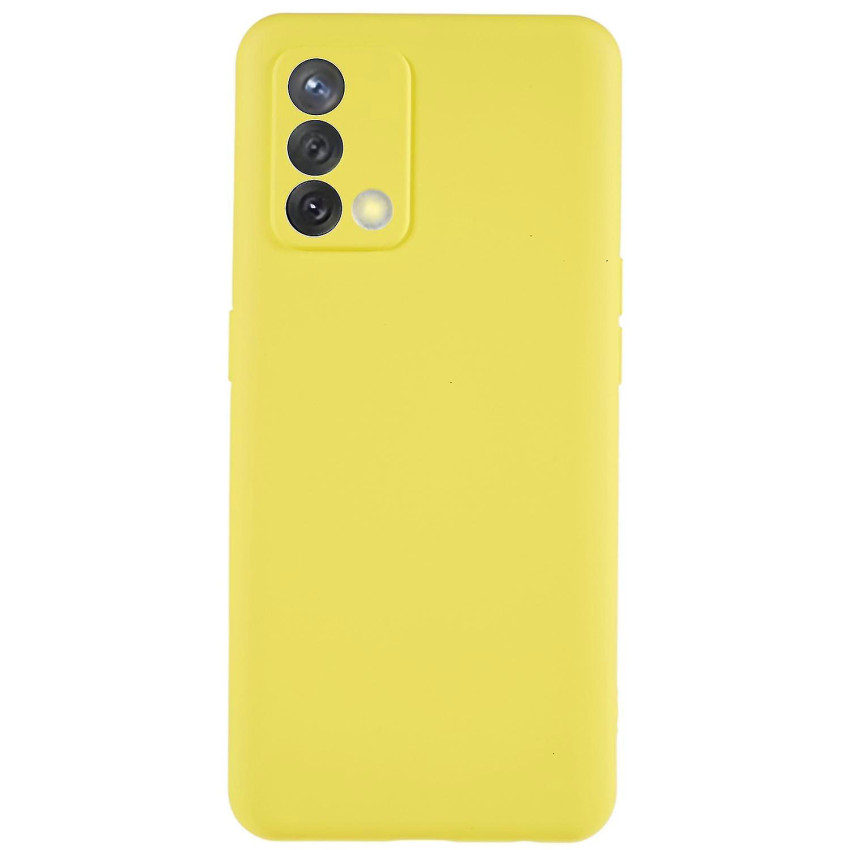 Θήκη Πλάτης Σιλικόνης Soft για Oppo A74 5G - Χρώμα: Κίτρινο