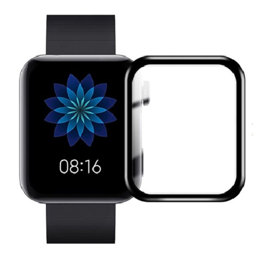 Full Cover Full Glue Tζαμάκι Προστασίας Οθόνης Ρολογίου για Xiaomi Mi Watch - Χρώμα: Μαύρο