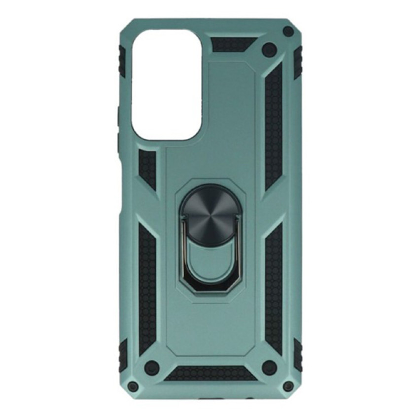 Σκληρή Θήκη Πλάτης Armor με Βάση Στήριξης για Samsung Galaxy M52 - Χρώμα: Πράσινο
