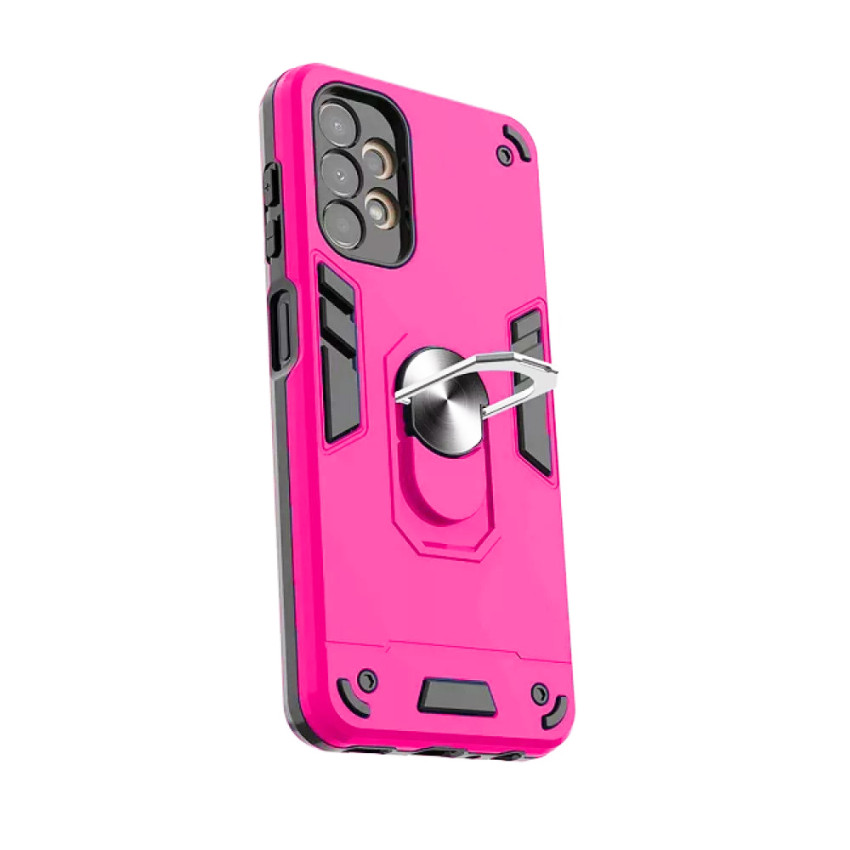 Σκληρή Θήκη Πλάτης Armor με Βάση Στήριξης για iPhone 12 Mini - Χρώμα: Φούξια