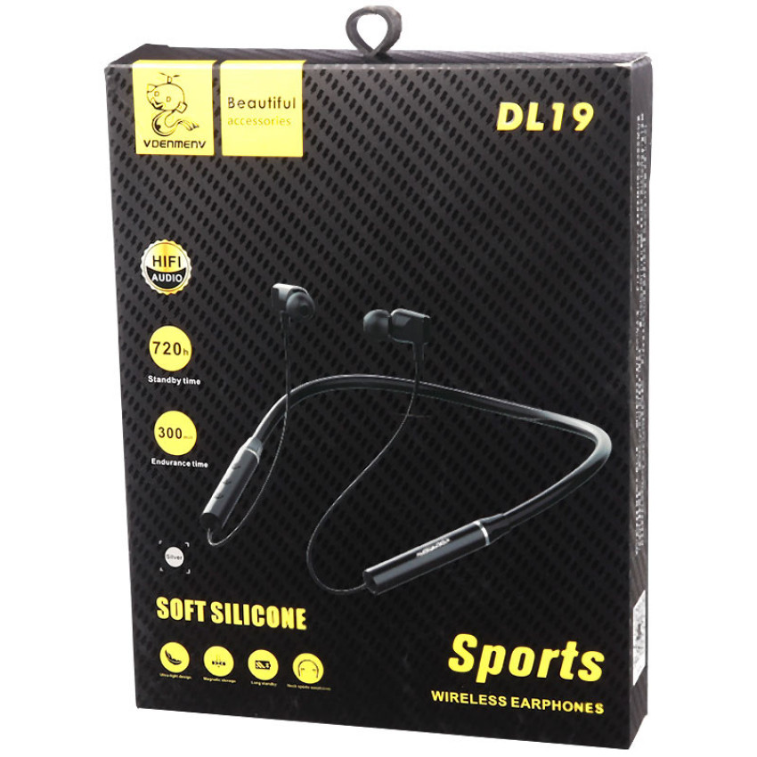 VDENNMENV DL19 Sports Aσύρματα Bluetooth Ακουστικά - Χρώμα: Χρυσό