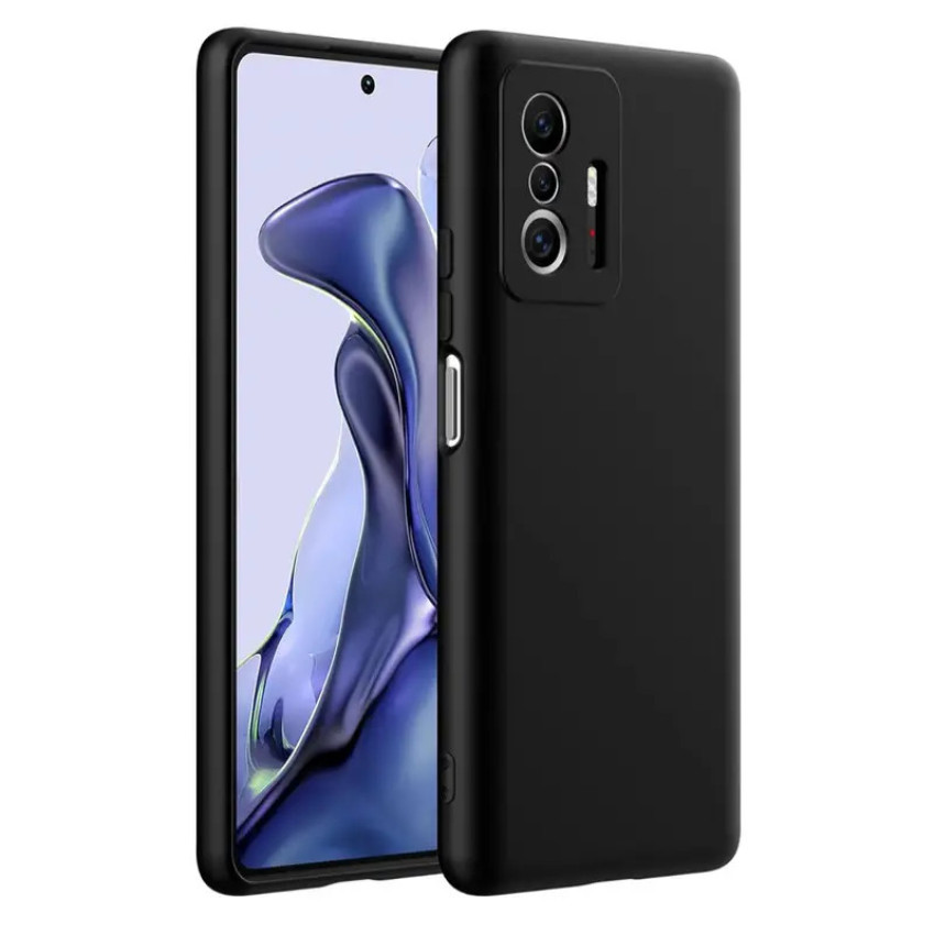 Θήκη Πλάτης Σιλικόνης Soft για Xiaomi Mi 11T - Χρώμα: Μαύρο