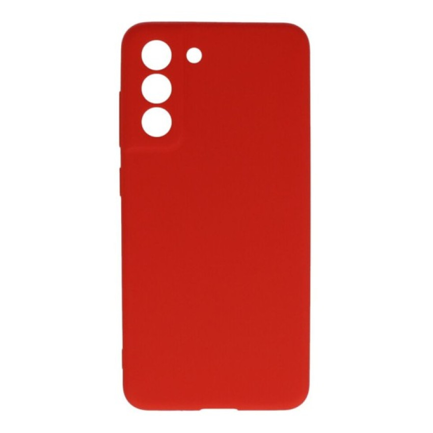 Θήκη Πλάτης Σιλικόνης Απλή για Samsung Galaxy S22 - Χρώμα: Κόκκινο