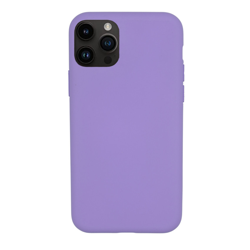 Θήκη Πλάτης Σιλικόνης Soft για Apple iPhone 12 Pro Max - Χρώμα: Μώβ