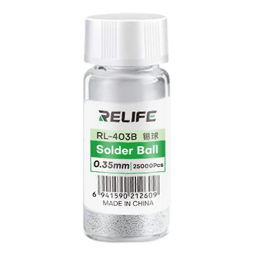 Relife RL-403B 183°C Πολλαπλών Προδιαγραφών Μπάλες Συγκόλλησης με Μόλυβδο 0.35mm 25000pcs