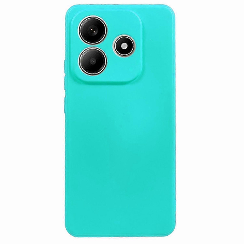 Θήκη Πλάτης Σιλικόνης Soft για Xiaomi Redmi Note 14 5G - Χρώμα: Τιρκουάζ