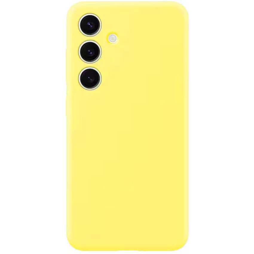 Θήκη Πλάτης Σιλικόνης Soft για Samsung Galaxy S24 - Χρώμα: Κίτρινο